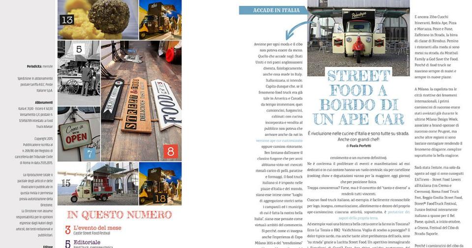 Food Truck Advisor Magazine - Immagine: 2